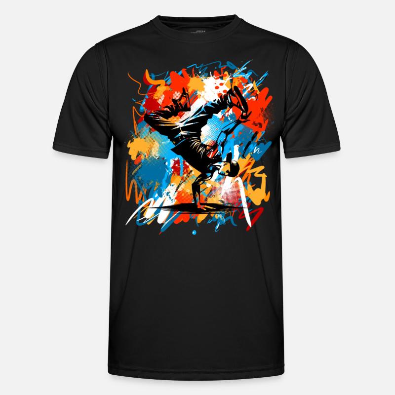 Breakdance Männer Funktions-T-Shirt