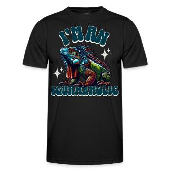 Iguane - T-shirt sport Homme - noir - Devant - AI Model Male 178 dark (178cm)