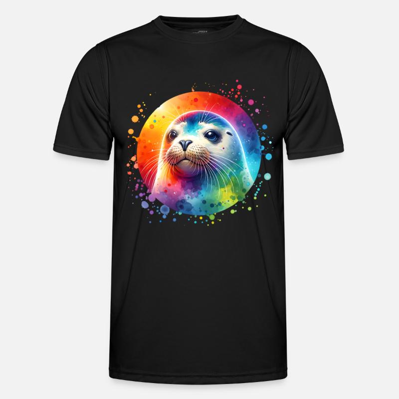 Seal seal - Men's Functional T-Shirt - black