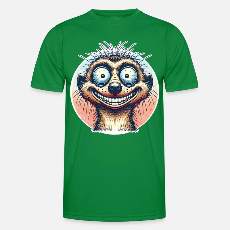Erdmännchen Männer Funktions-T-Shirt