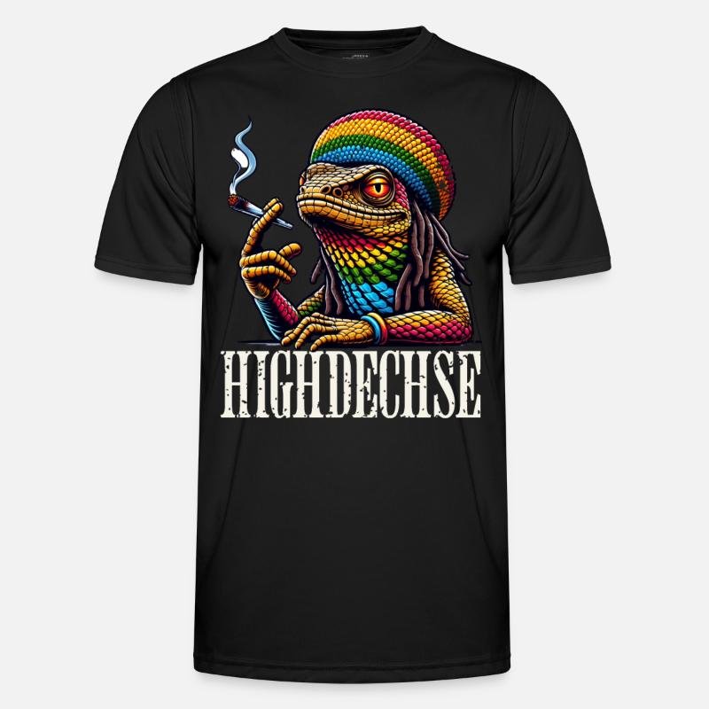 Highdechse - Männer Funktions-T-Shirt - Schwarz