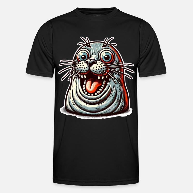 Seal seal - Men's Functional T-Shirt - black
