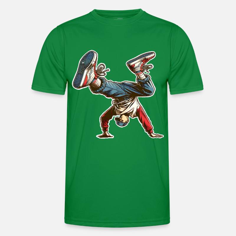 Breakdance Männer Funktions-T-Shirt