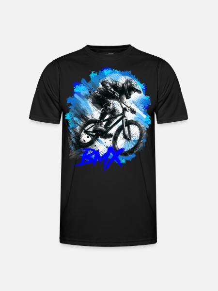 BMX Bike - Men's Functional T-Shirt - black