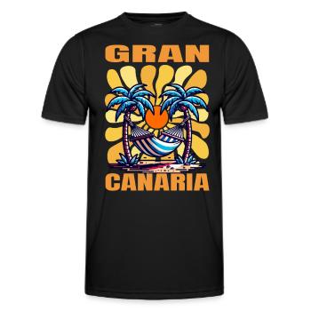 Gran Canaria - T-shirt sport Homme - noir - Devant - AI Model Male 178 dark (178cm)