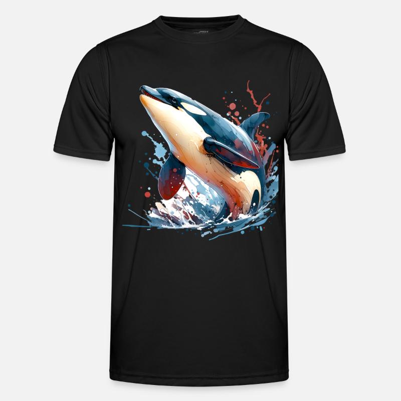 Orca Killer Whale - Men's Functional T-Shirt - black