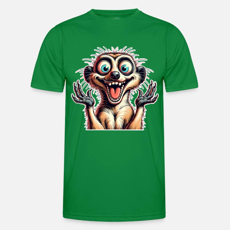 Erdmännchen Männer Funktions-T-Shirt