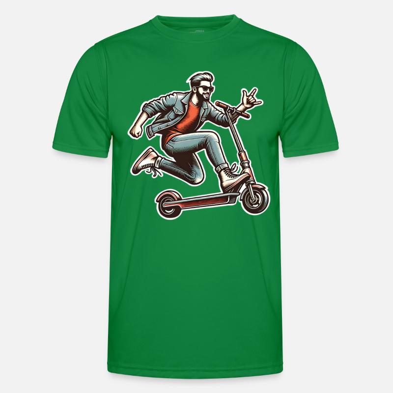 Kick Scooters E-Scooters E-Scooters Men's Functional T-Shirt