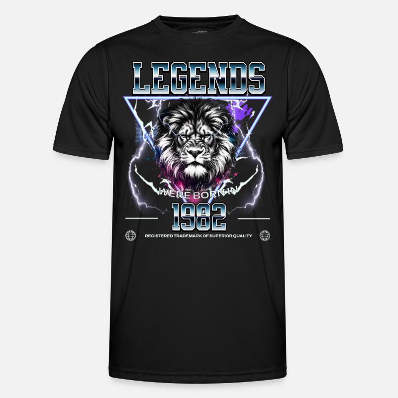 1982 Birthday Legend Leo - Men's Functional T-Shirt - black