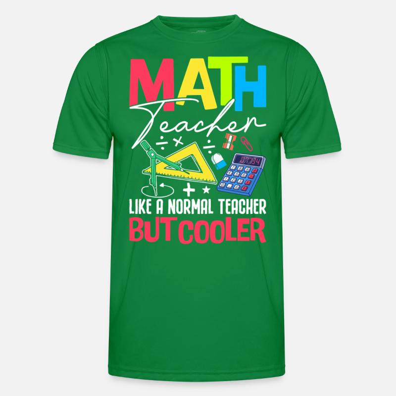 MATH TEACHER Männer Funktions-T-Shirt
