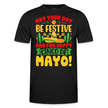 Cinco De Mayo - Men's Functional T-Shirt - black - Front - AI Model Male 178 dark (178cm)