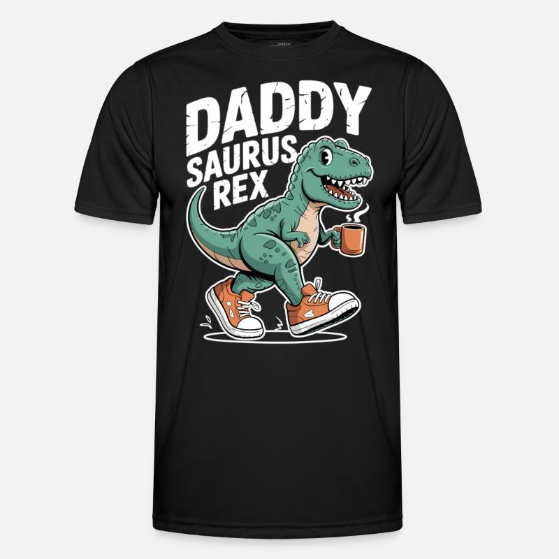 Daddysaurus Rex T-Shirt - Men's Functional T-Shirt - black