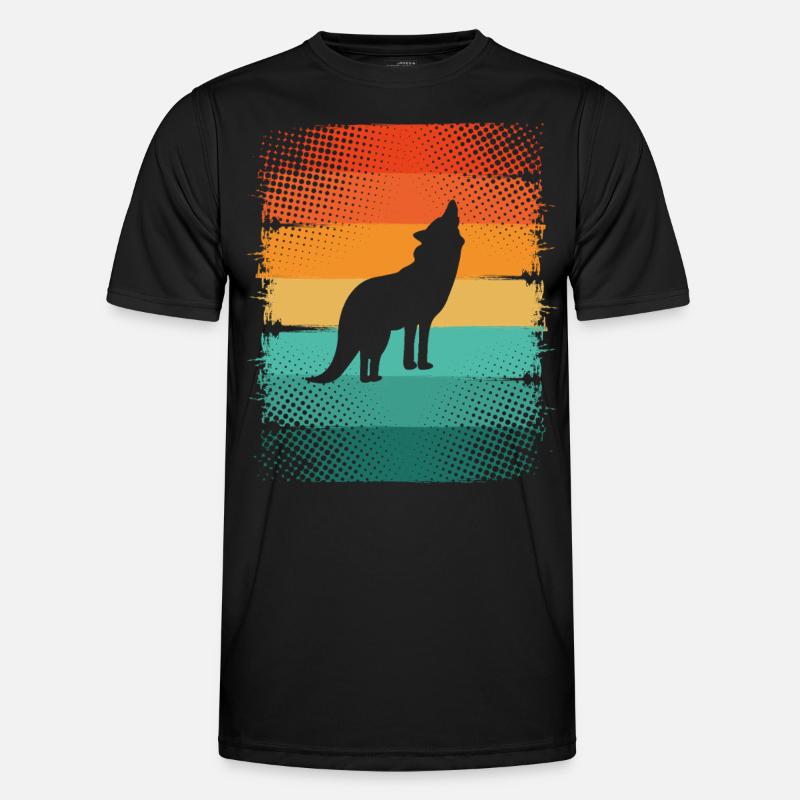 Wolf Männer Funktions-T-Shirt