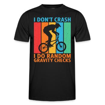 Bmx - Männer Funktions-T-Shirt - Schwarz - Vorne - AI Model Male 178 dark (178cm)