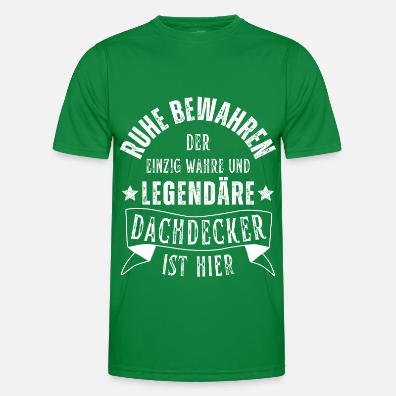 Legendärer Dachdecker Beruf Männer Funktions-T-Shirt