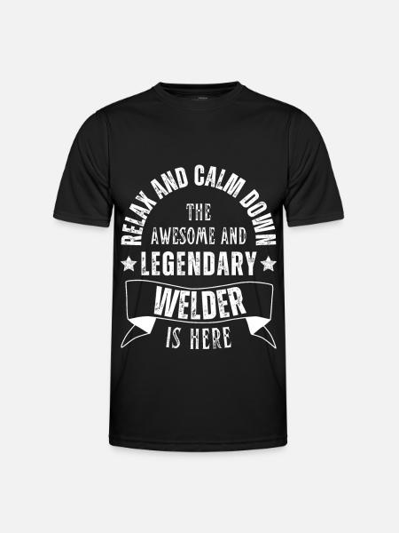 Legendärer Schweißer Beruf - Männer Funktions-T-Shirt - Schwarz