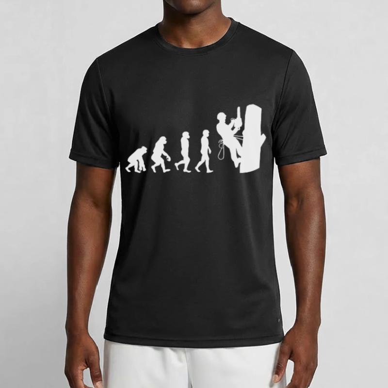 Baumpfleger Baumkletterer Kletter trimmer Evolution Männer Funktions-T-Shirt