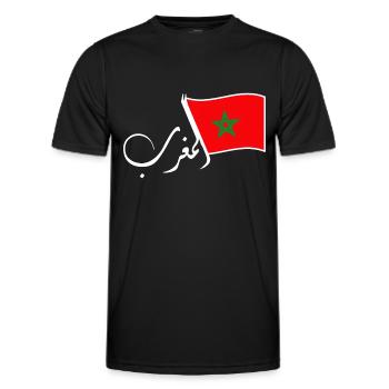 Marokko - Männer Funktions-T-Shirt - Schwarz - Vorne - AI Model Male 178 dark (178cm)