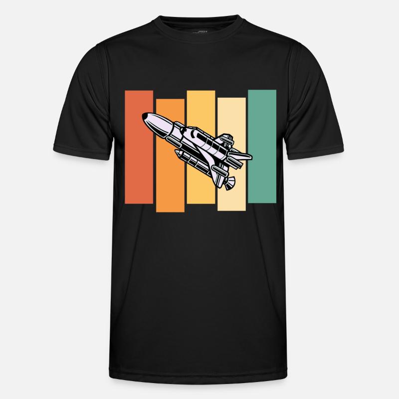 Raumschiff Astronaut Raumfahrt Männer Funktions-T-Shirt