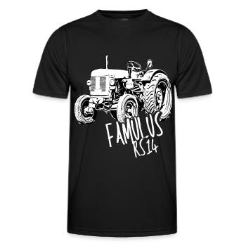 Traktor Famulus RS14 / Landwirt / Trekker /Bauer - Männer Funktions-T-Shirt - Schwarz - Vorne - AI Model Male 178 dark (178cm)