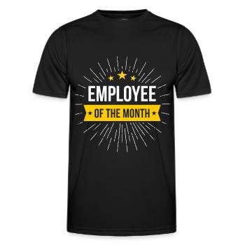 Employé du mois - T-shirt sport Homme - noir - Devant - AI Model Male 178 dark (178cm)