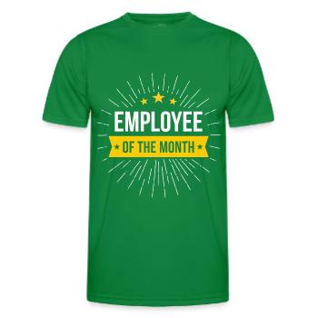 Employee of the month - Men's Functional T-Shirt - kelly green - Front - AI Model Male 178 dark (178cm)