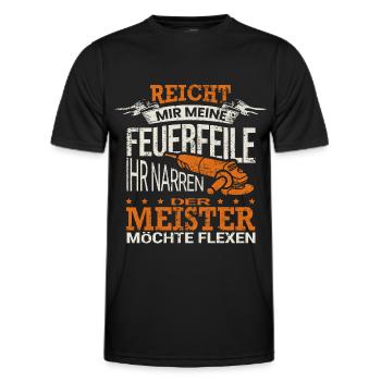 Mechaniker - Männer Funktions-T-Shirt - Schwarz - Vorne - AI Model Male 178 dark (178cm)