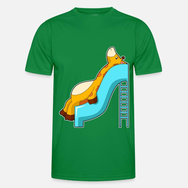 Giraffe Slide Men's Functional T-Shirt