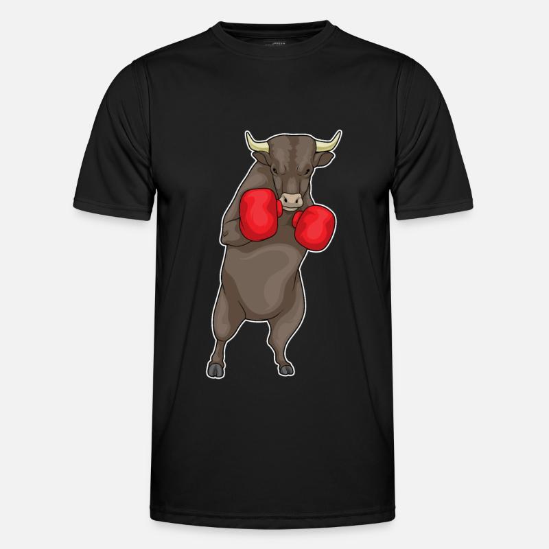 Taurus Boxer Boxing Gloves - Men's Functional T-Shirt - black