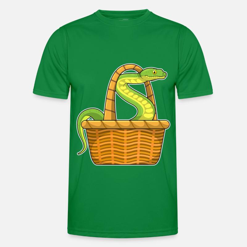 Schlange Korb Männer Funktions-T-Shirt