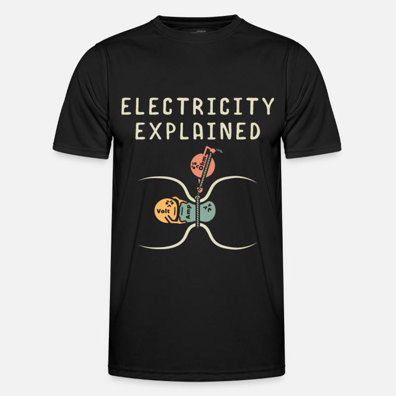 Electrician Electrical Student - Men's Functional T-Shirt - black