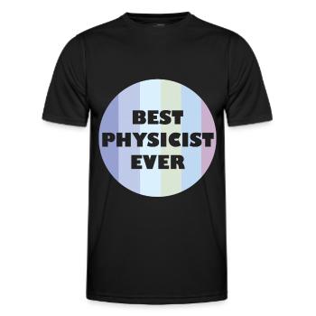 Retro Physics Lover Educational - Männer Funktions-T-Shirt - Schwarz - Vorne - AI Model Male 178 dark (178cm)