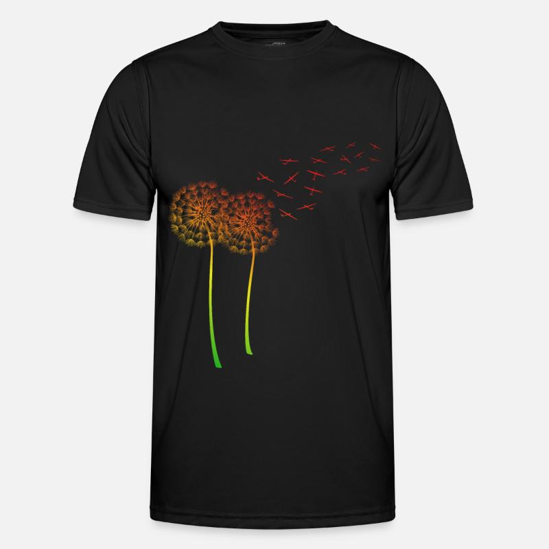 Glider Pilot Dandelion Dandelion Glider - Men's Functional T-Shirt - black