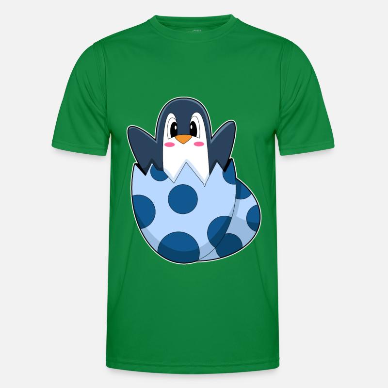 Pinguin Ei Männer Funktions-T-Shirt