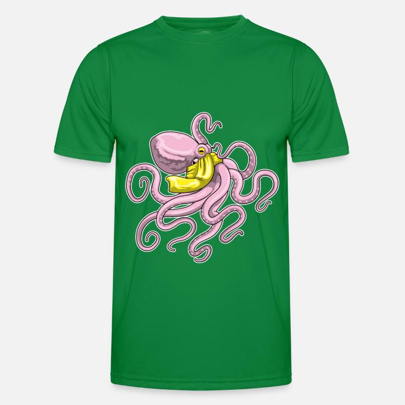 Krake Schal Männer Funktions-T-Shirt