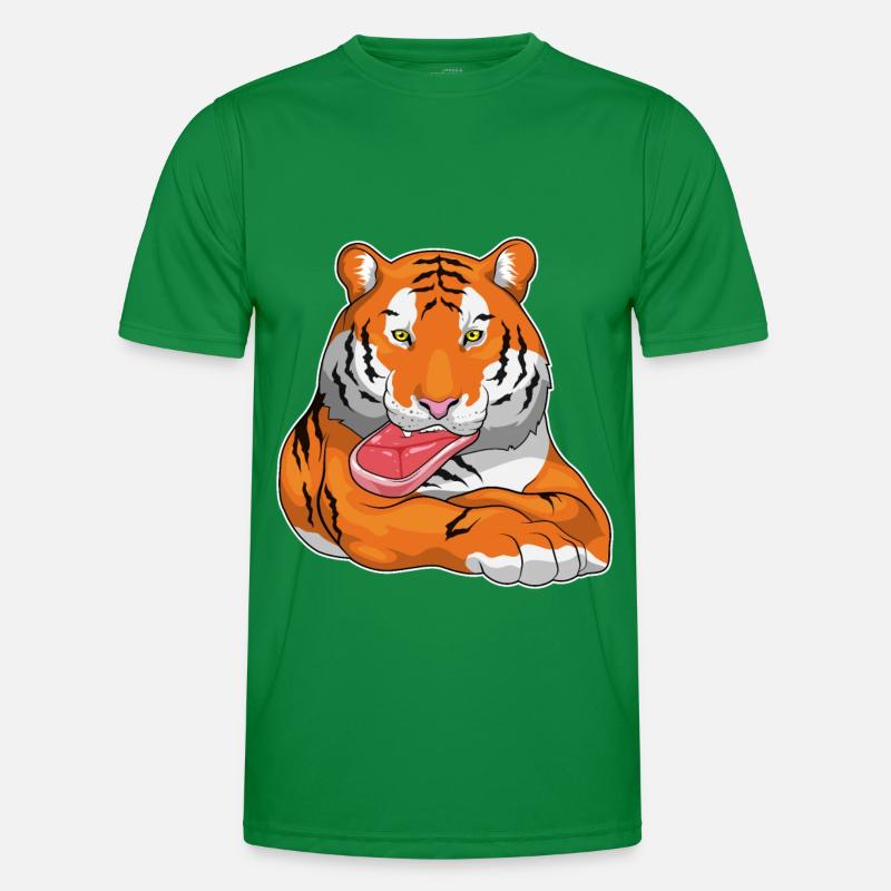 Tiger Fleisch Männer Funktions-T-Shirt