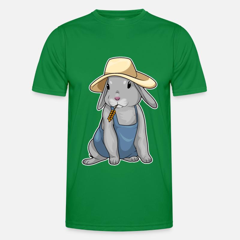 Rabbit Farmer Wheat Men's Functional T-Shirt