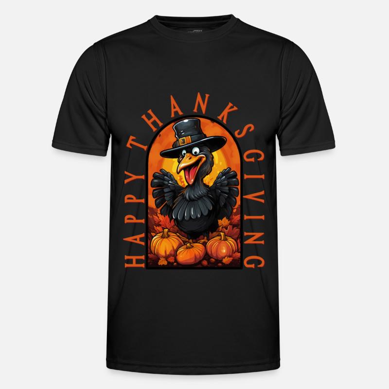 Dinde Joyeux Thanksgiving T-shirt sport Homme