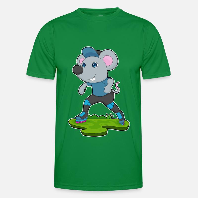 Maus Inline skating Rollschuhe Männer Funktions-T-Shirt
