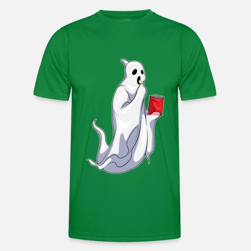 Geist Halloween Chips Männer Funktions-T-Shirt