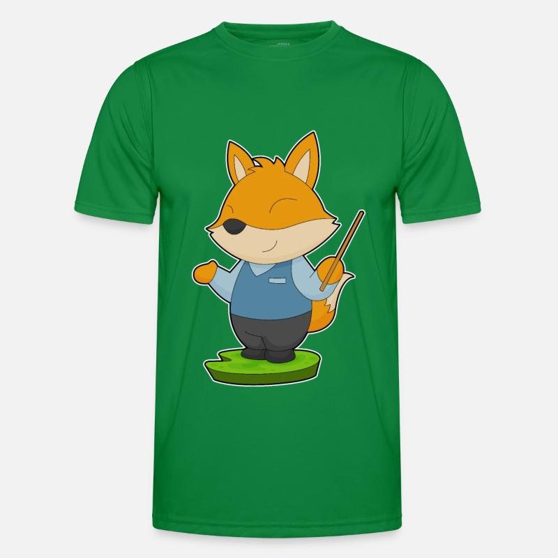 Fuchs Lehrer Pointer Männer Funktions-T-Shirt
