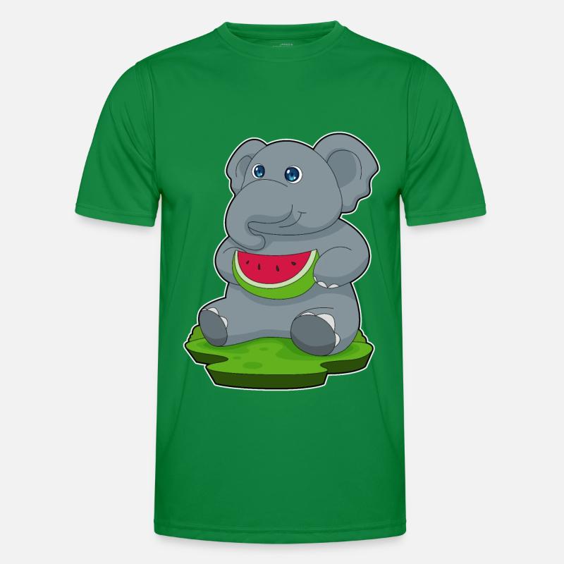 Éléphant Pastèque Fruit T-shirt sport Homme