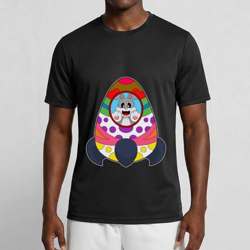 Bunny Easter Easter Egg Rocket Men's Functional T-Shirt