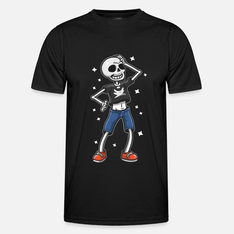 Cool Funny Skeleton - Men's Functional T-Shirt - black