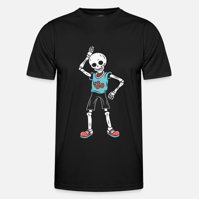 Cool Funny Skeleton - Men's Functional T-Shirt - black