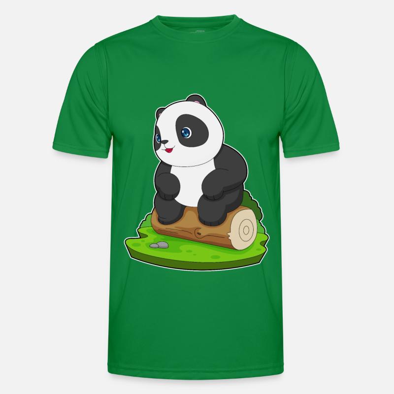 Panda Tree Trunk Men's Functional T-Shirt