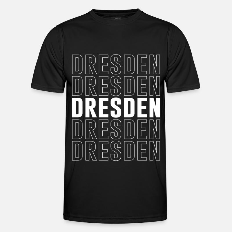 Dresden Scripture Germany - Men's Functional T-Shirt - black