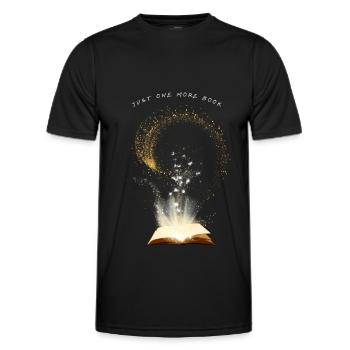 Encore un livre - T-shirt sport Homme - noir - Devant - AI Model Male 178 dark (178cm)