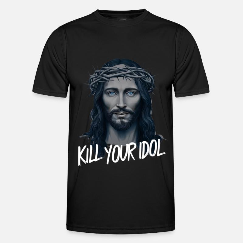 Jesus Kill Your Idol - Men's Functional T-Shirt - black