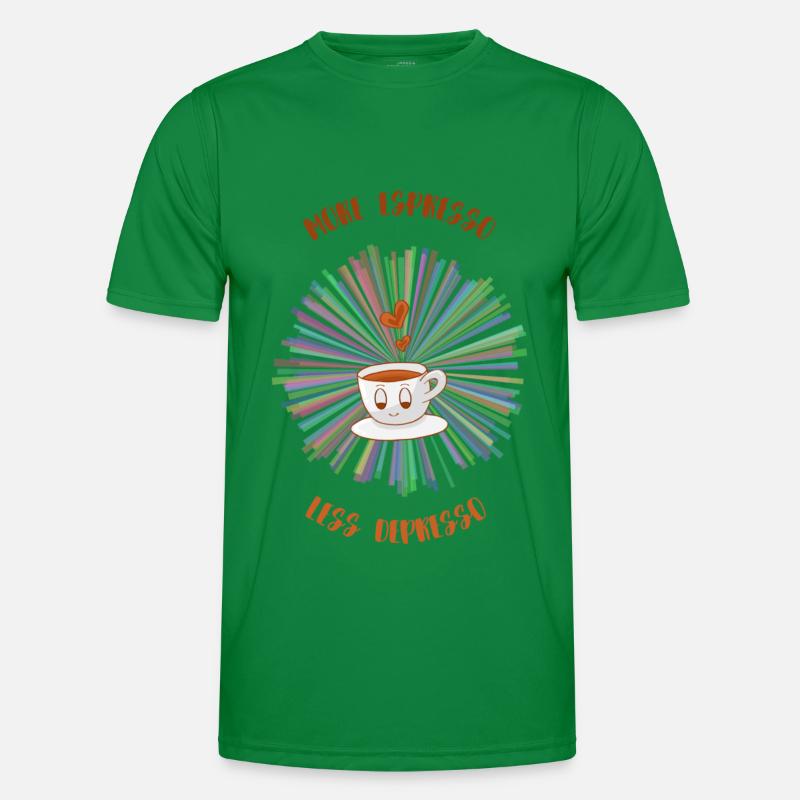 Espresso, Coffee, Kaffee, Latte, Geschenkidee, Fun Männer Funktions-T-Shirt
